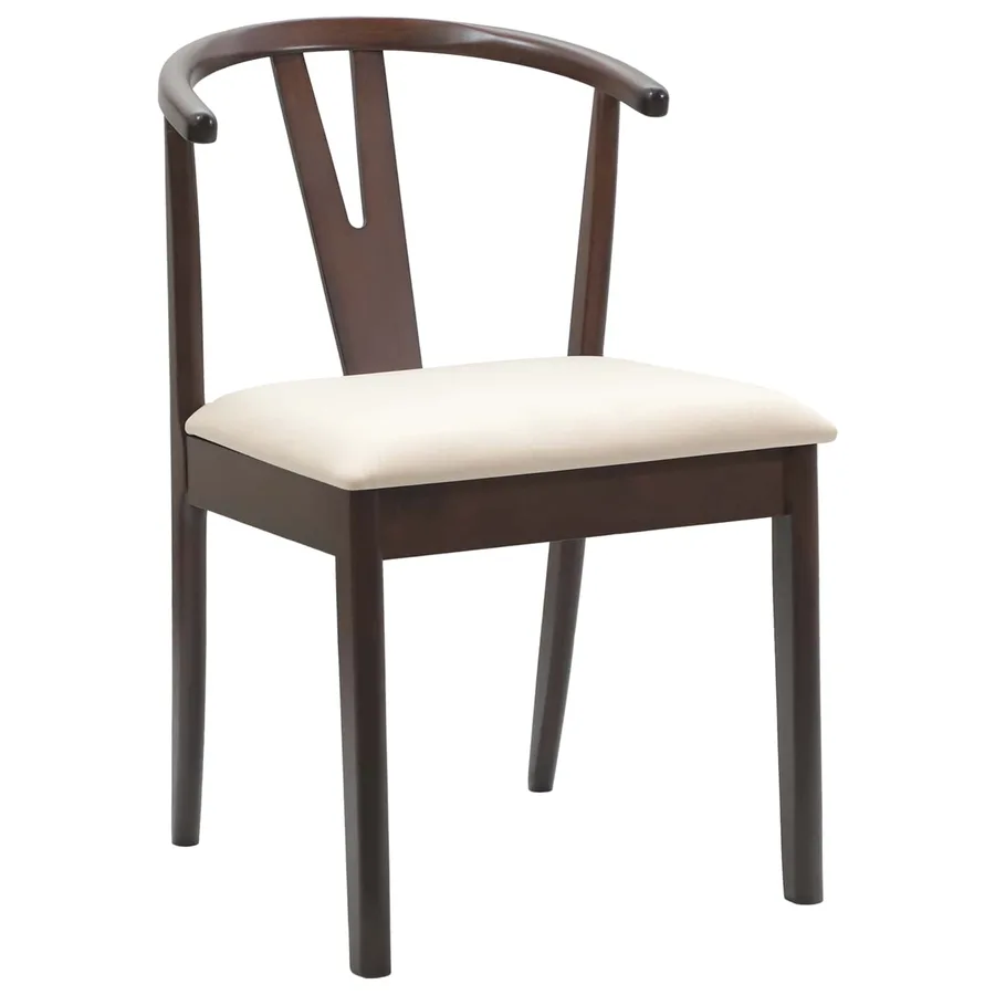 Chaise de salle à manger 2 pcs Marron clair et clair - 4