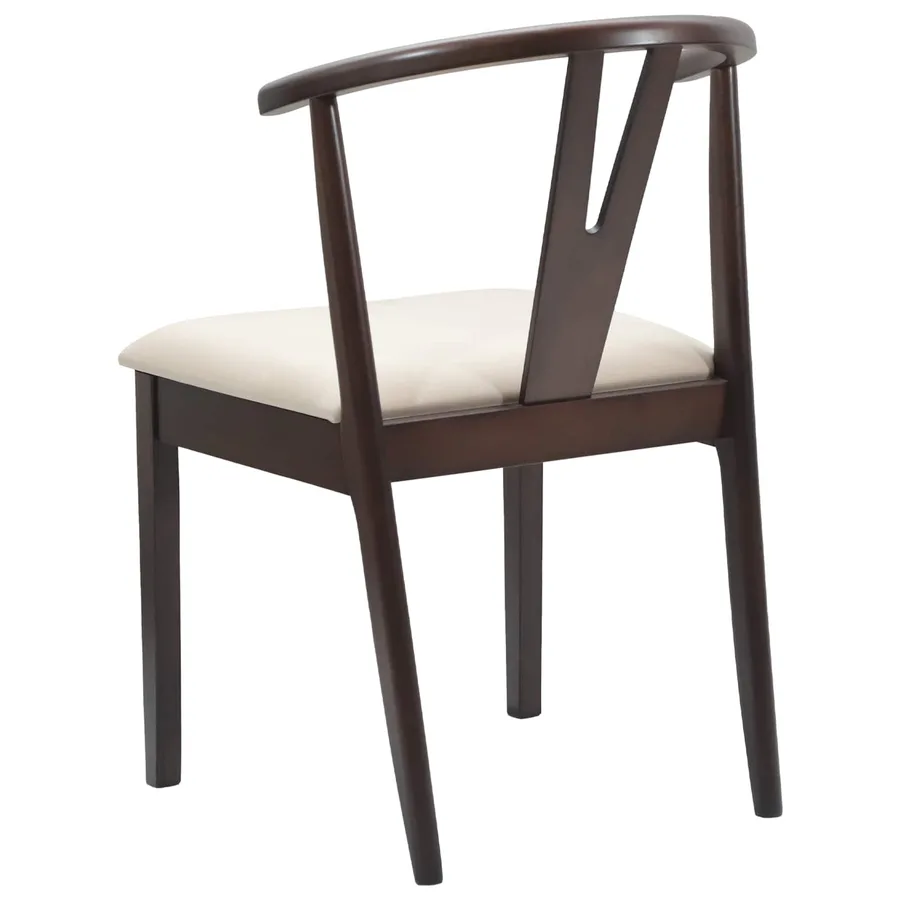 Chaise de salle à manger 2 pcs Marron clair et clair - 7
