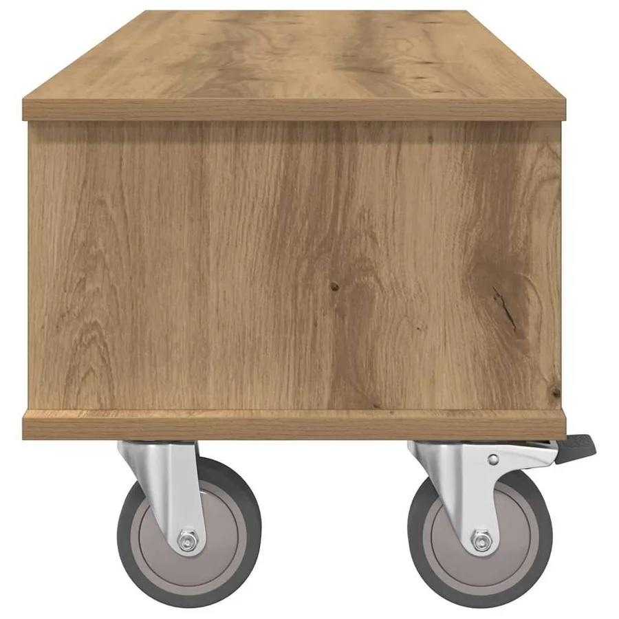 Meuble TV 100 x 35 x 35 cm Chêne artisanal Bois d'ingénierie - 6