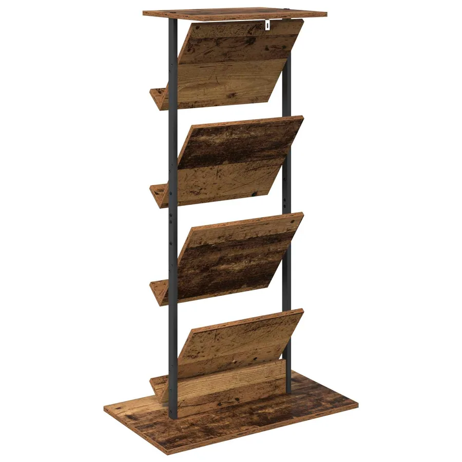 Étagère à magazines avec étagère Bois ancien 68 x 40 x 123,5 cm - 7