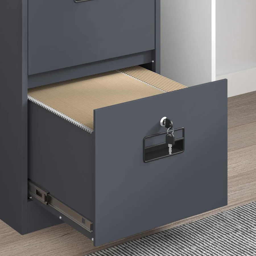 Cabinet de Dossier avec tiroir Anthracite 44 x 50 x 74,5 cm - 5