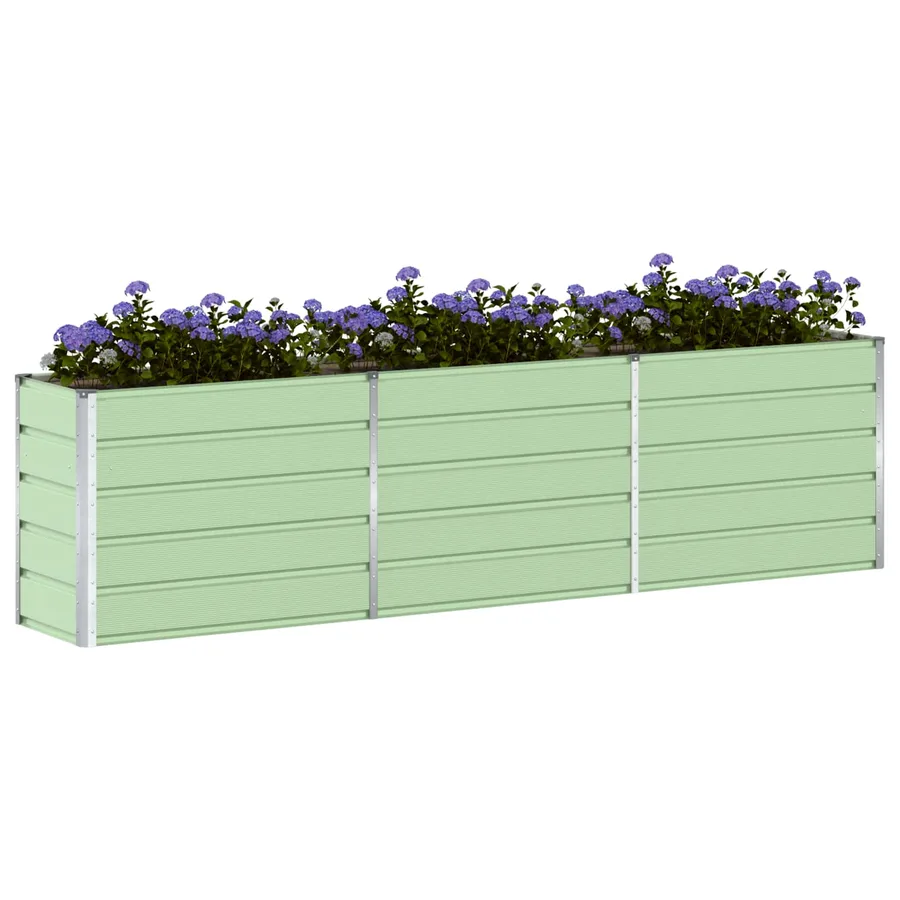 Jardinière Vert pastel 290 x 90 x 77 cm Acier galvanisé - 3