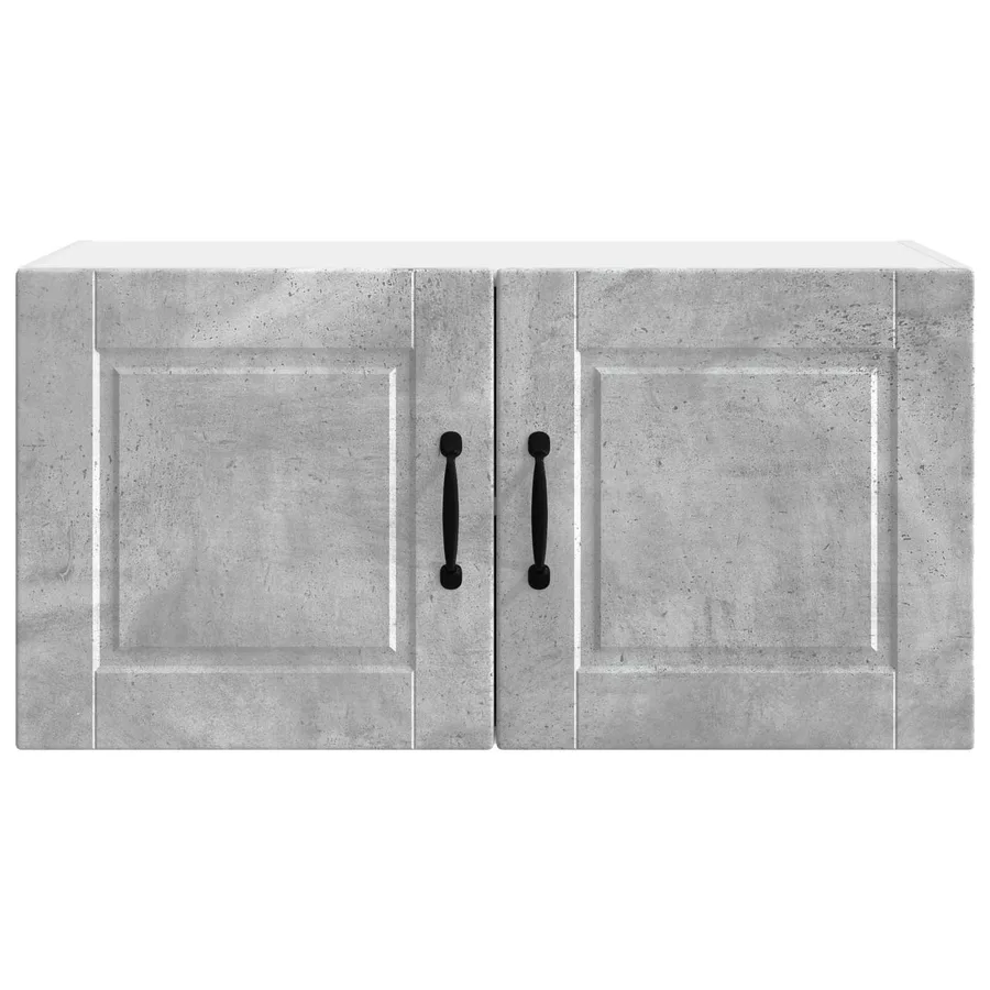 Meuble mural PORTO Gris béton 80 x 31 x 40 cm Bois d'ingénierie - 6