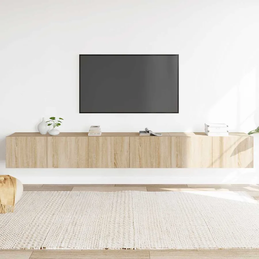 Ensemble de meubles TV 3 pcs Chêne sonoma Bois d'ingénierie