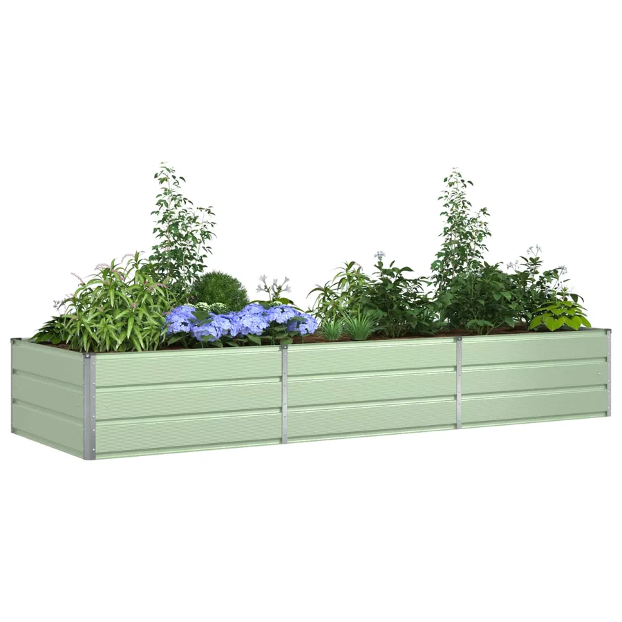 Jardinière Vert pastel 290 x 100 x 45 cm Acier galvanisé - 3