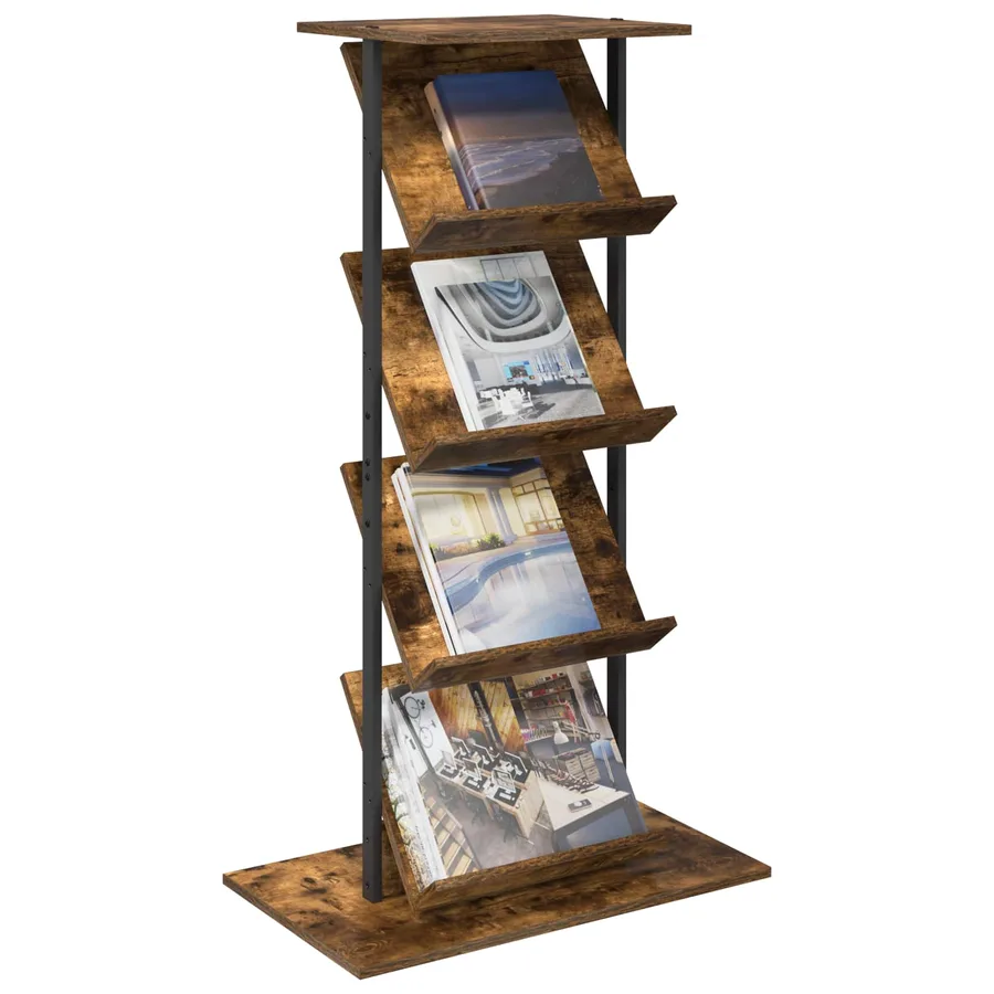Étagère à magazines avec étagère Chêne fumé 68 x 40 x 123,5 cm - 3