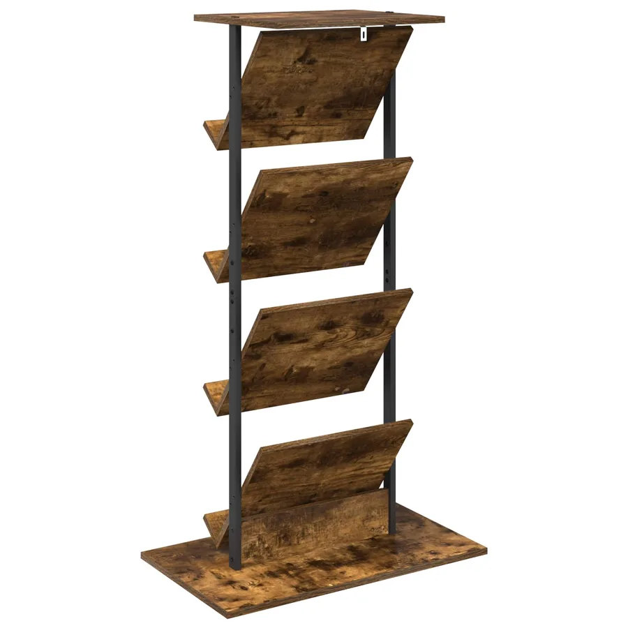 Étagère à magazines avec étagère Chêne fumé 68 x 40 x 123,5 cm - 7