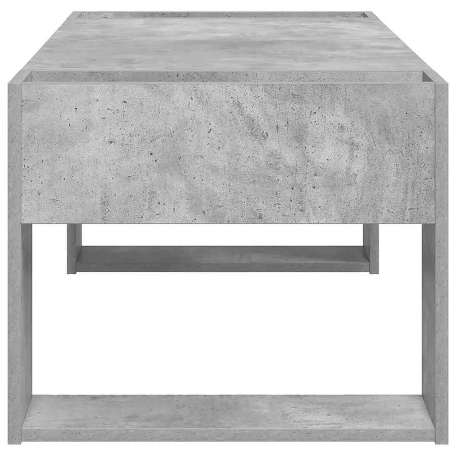 Table basse Gris béton 110 x 50 x 41 cm Bois d'ingénierie - 6