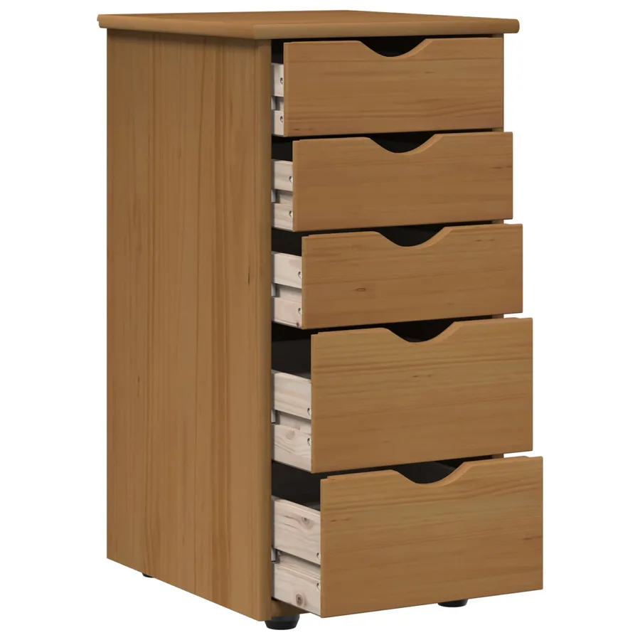 Armoire Marron miel 34 x 39 x 61,5 cm Bois de Pin Massif - 4