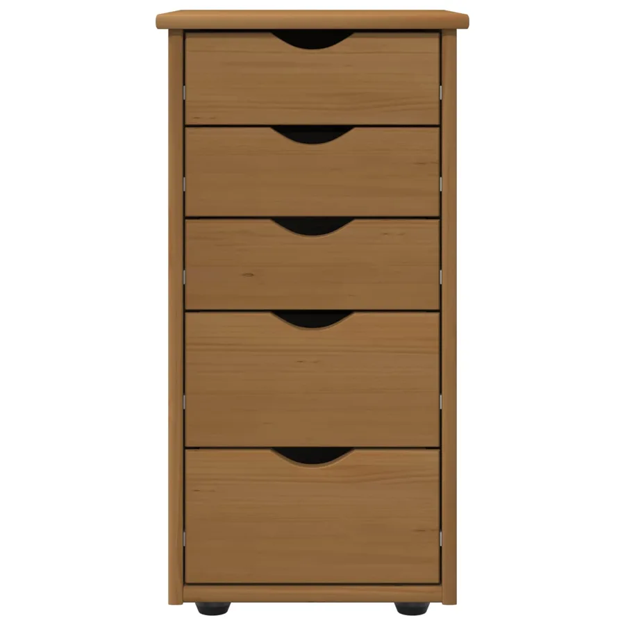 Armoire Marron miel 34 x 39 x 61,5 cm Bois de Pin Massif - 5