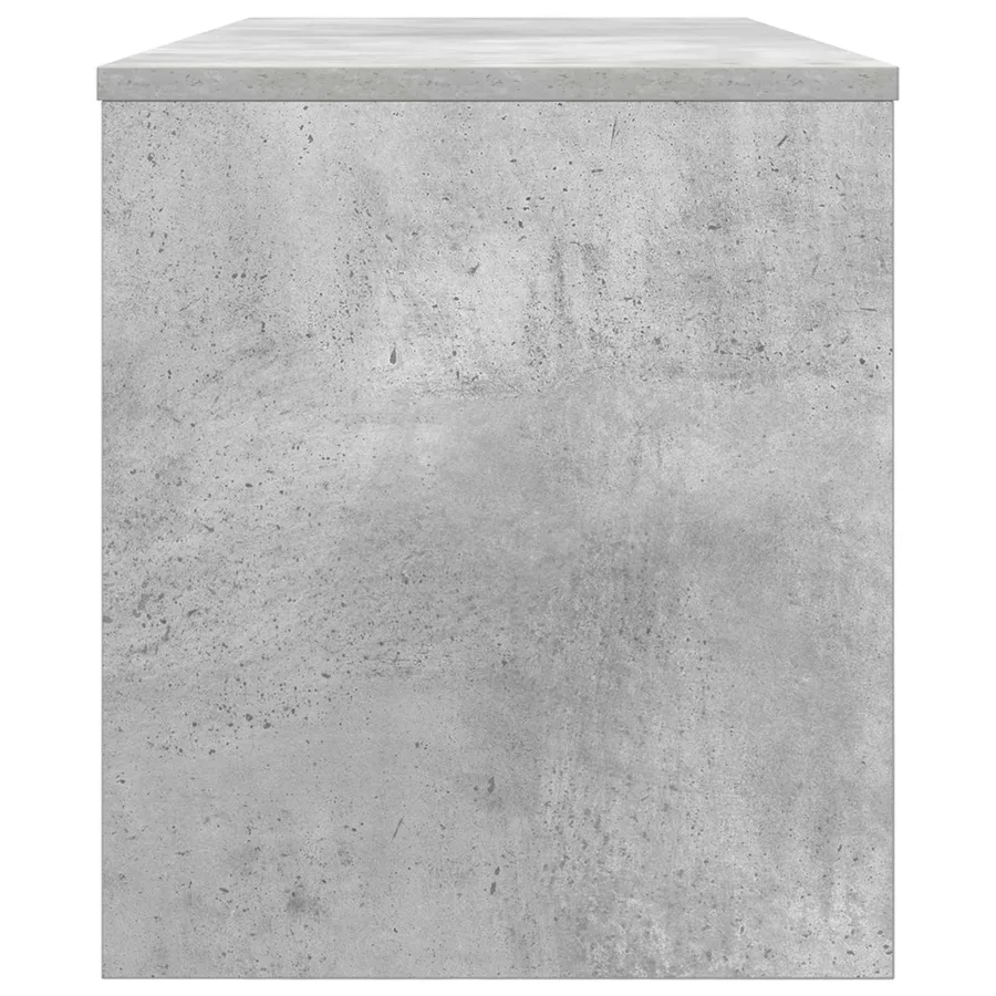Meuble TV Gris béton 100 x 35 x 40 cm Bois d'ingénierie - 6