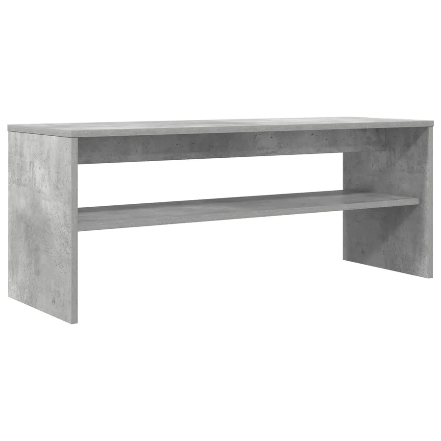 Meuble TV Gris béton 100 x 35 x 40 cm Bois d'ingénierie - 7