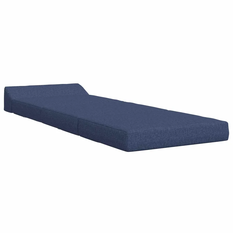 Canapé-lit pliable Bleu 200 x 70 x 10 cm Tissu - 2