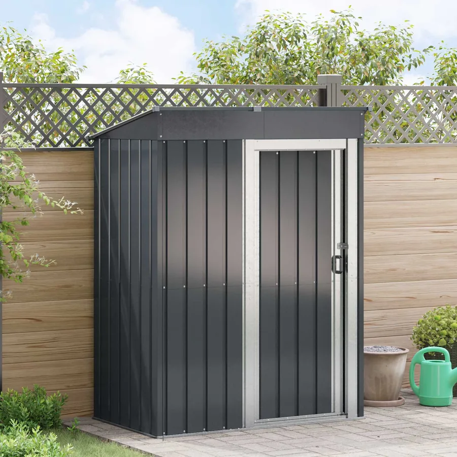 Cabanons de jardin Anthracite 137 x 81 x 180 cm Métал