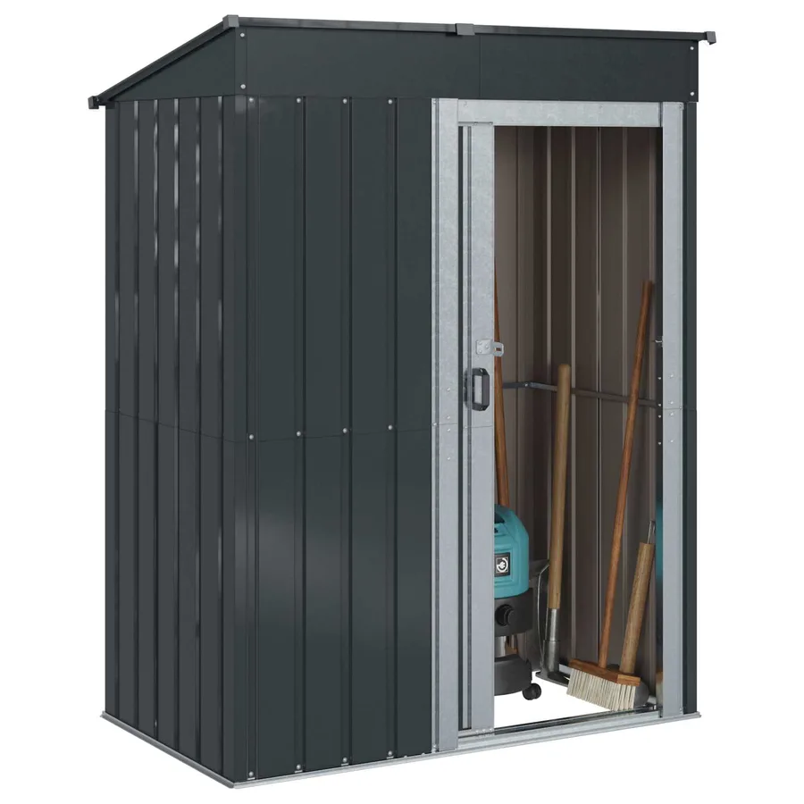 Cabanons de jardin Anthracite 137 x 81 x 180 cm Métал - 3