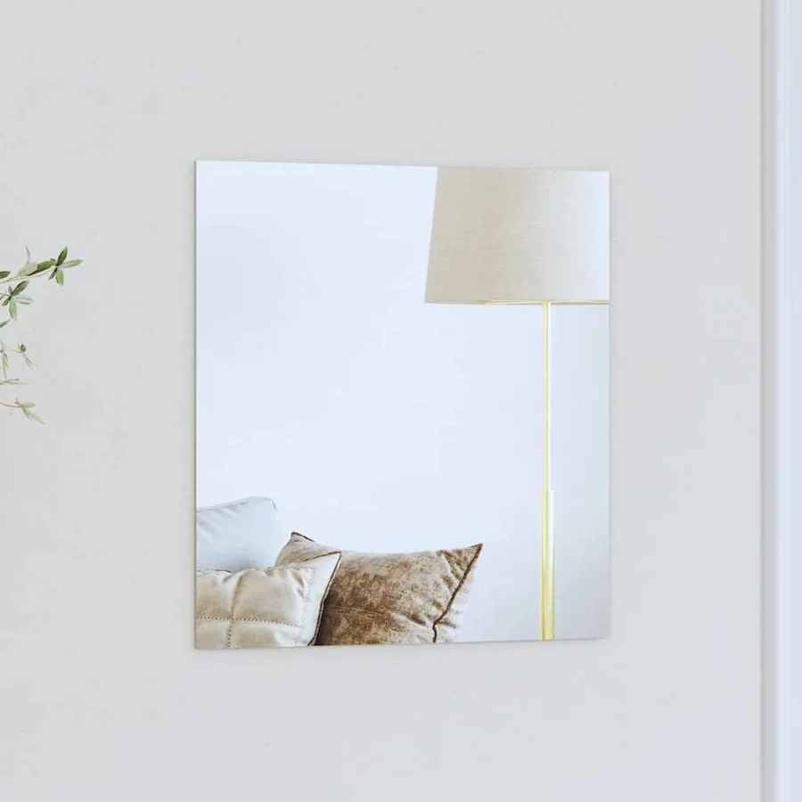 Miroir mural Carré 40 x 40 cm verre trempé