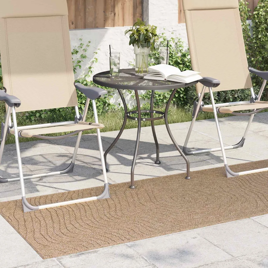 Tapis de surface Moiré AGIRA Naturel 200 x 80 cm Polyester - 3