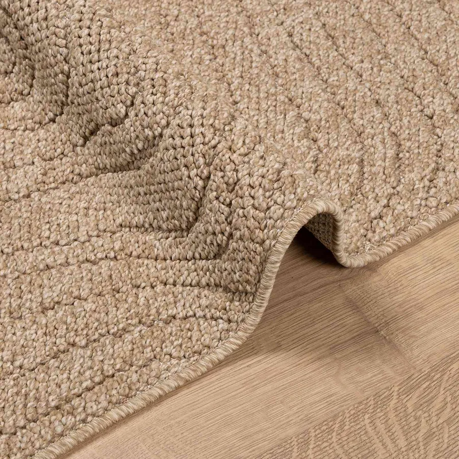 Tapis de surface Moiré AGIRA Naturel 200 x 140 cm Polyester - 6