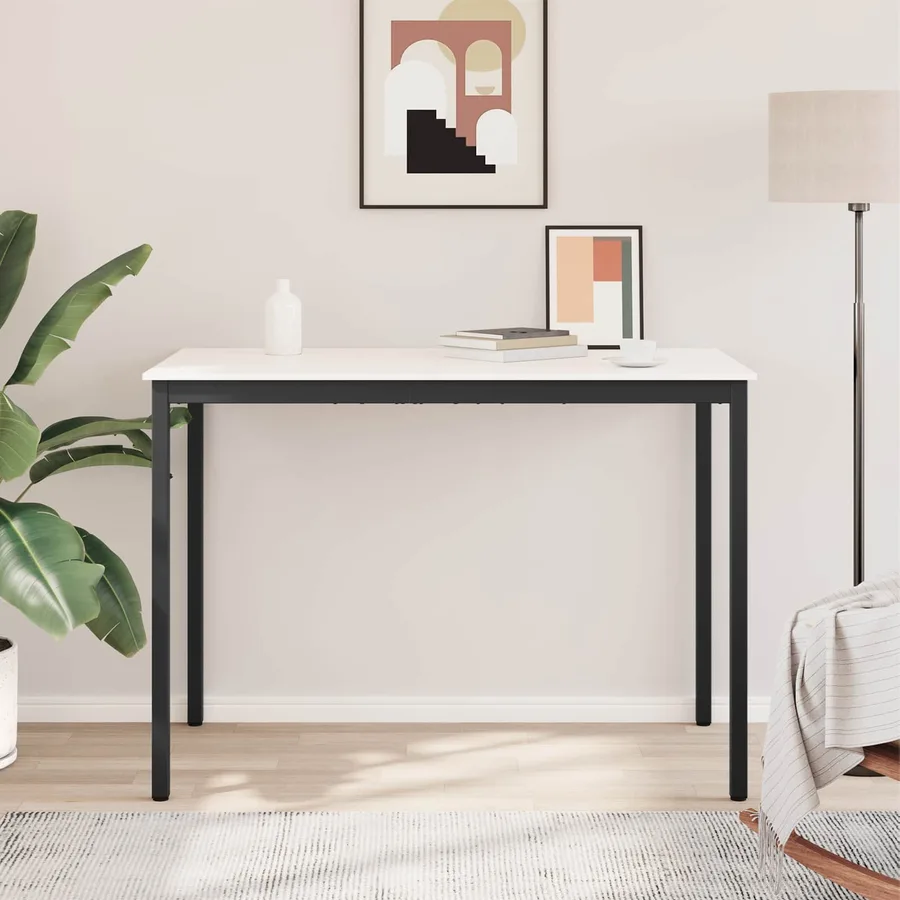 Table de bar Blanc 150 x 80 x 105 cm Bois de pin massif - 4