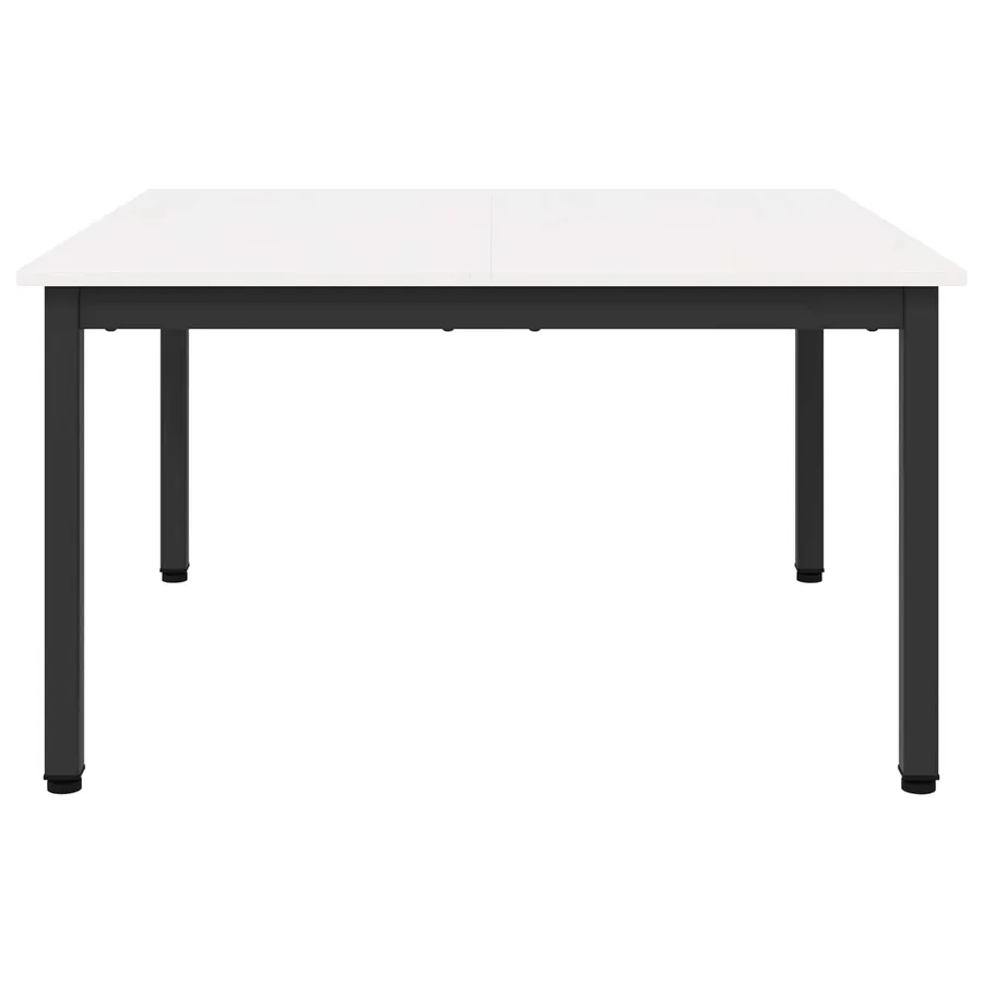 Table basse Blanc 80 x 80 x 45 cm Bois de pin massif - 5