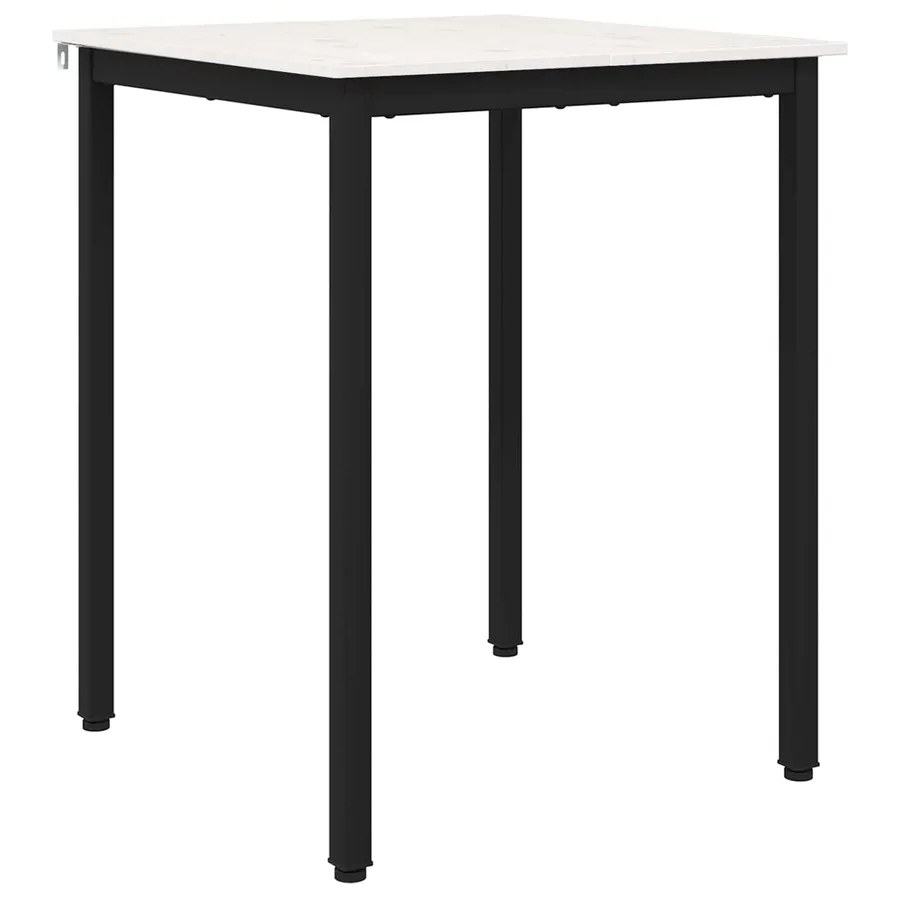 Table de salle à manger / Table de repas Blanc 60 x 60 x 75 cm - 2