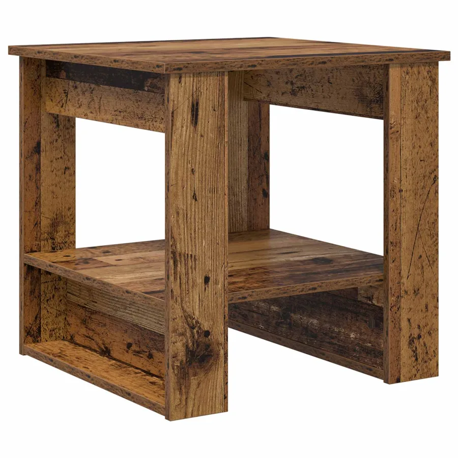 Table basse Bois ancien 51 x 50 x 50 cm Bois d'ingénierie - 2