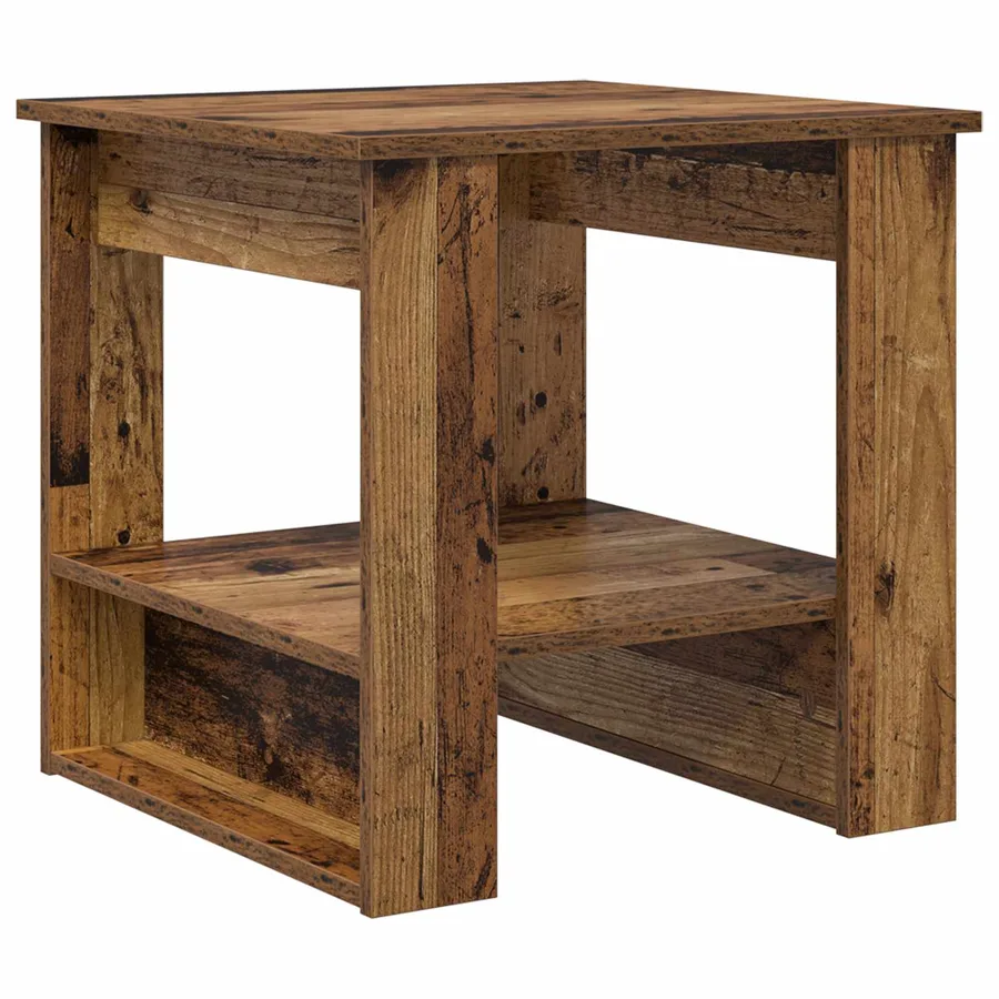 Table basse Bois ancien 51 x 50 x 50 cm Bois d'ingénierie - 7