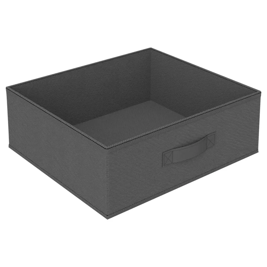 Étagère de rangement avec 4 paniers en tissu Acier Gris - 6