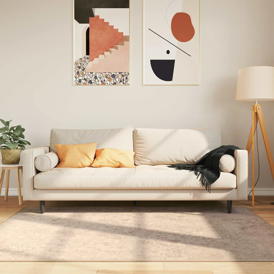 Coureur de Tapis MARSA Beige 120 x 170 cm Polyester et PVC