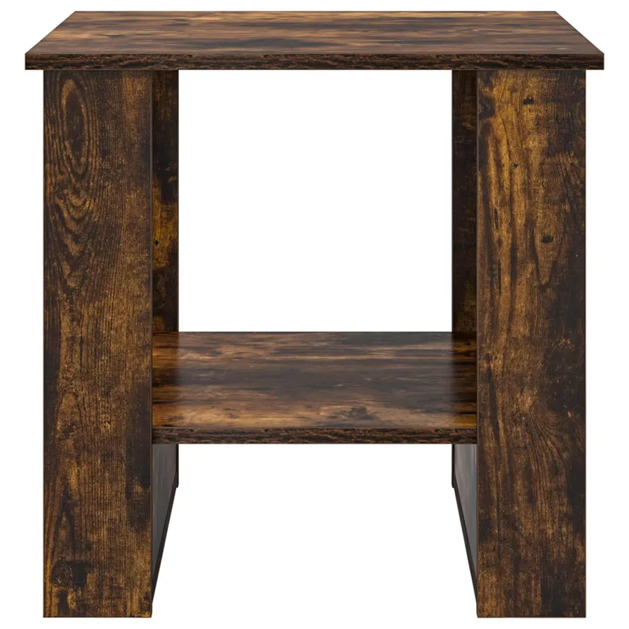 Table basse Chêne fumé 51 x 50 x 50 cm Bois d'ingénierie - 5
