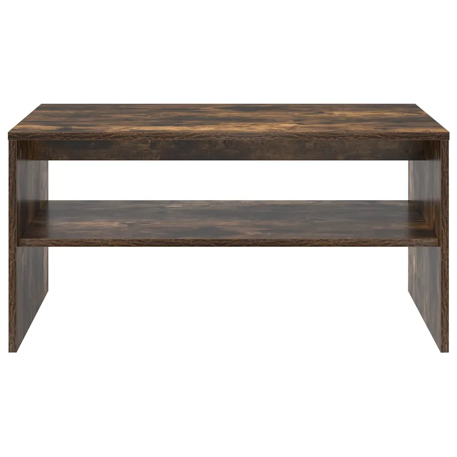 Table basse Chêne fumé 80 x 50 x 40 cm Bois d'ingénierie - 5