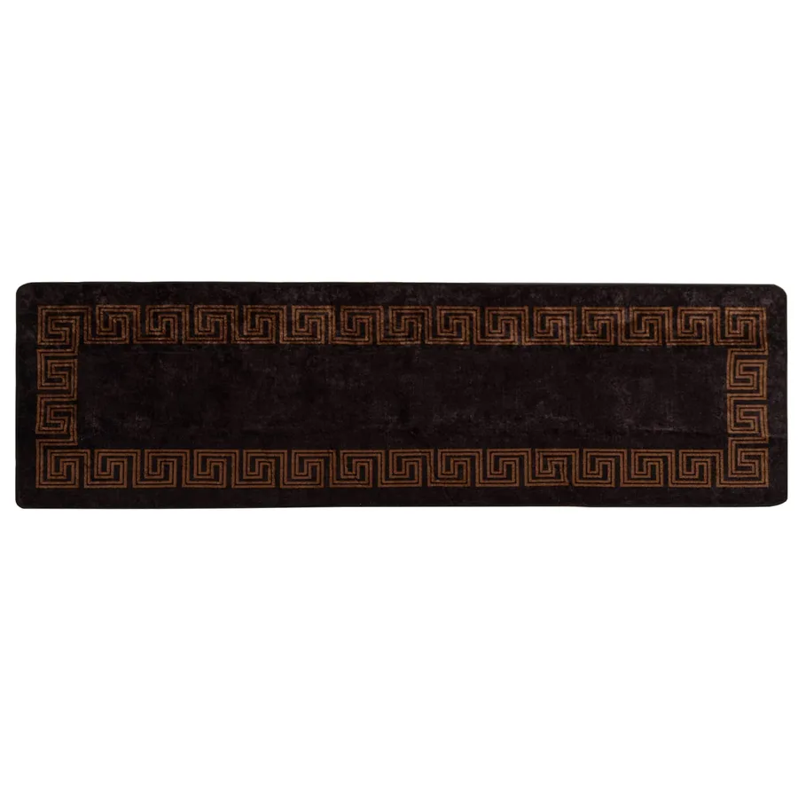 Coureur de Tapis MARSA Noir 80 x 350 cm Polyester et PVC - 2