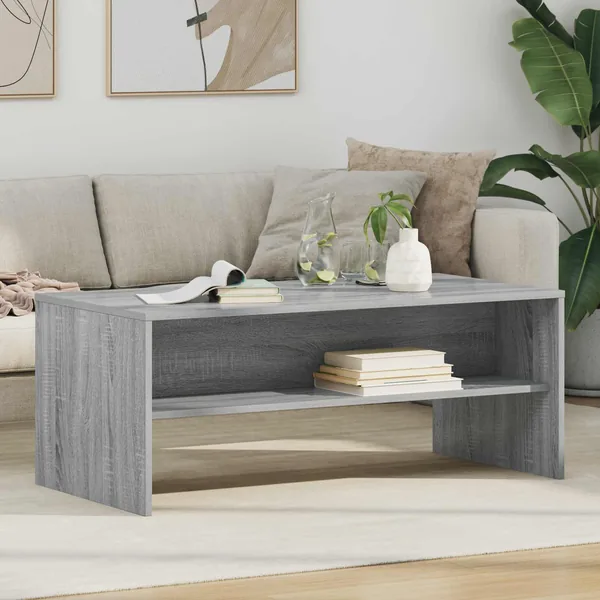 Table basse Gris Sonoma 100 x 50 x 40 cm Bois d'ingénierie