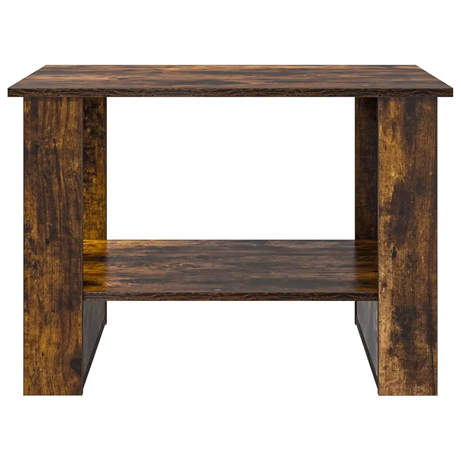 Table basse Chêne fumé 72 x 50 x 50 cm Bois d'ingénierie - 5