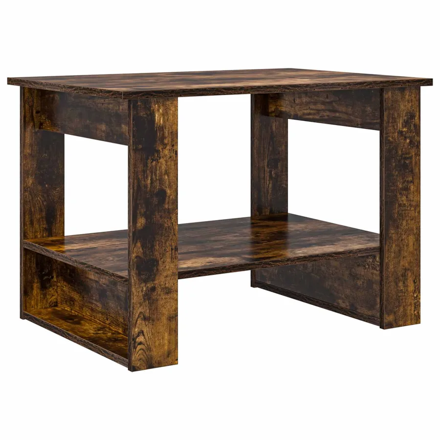 Table basse Chêne fumé 72 x 50 x 50 cm Bois d'ingénierie - 7