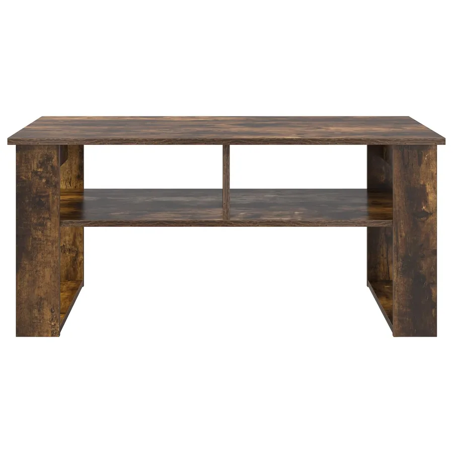 Table basse Chêne fumé 96 x 54 x 44 cm Bois d'ingénierie - 5