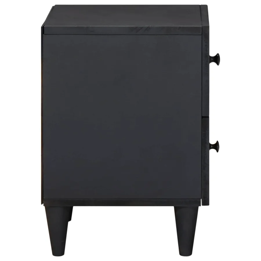 Table de chevet Marron 40 x 33,5 x 46 cm Bois de mangue massif - 4