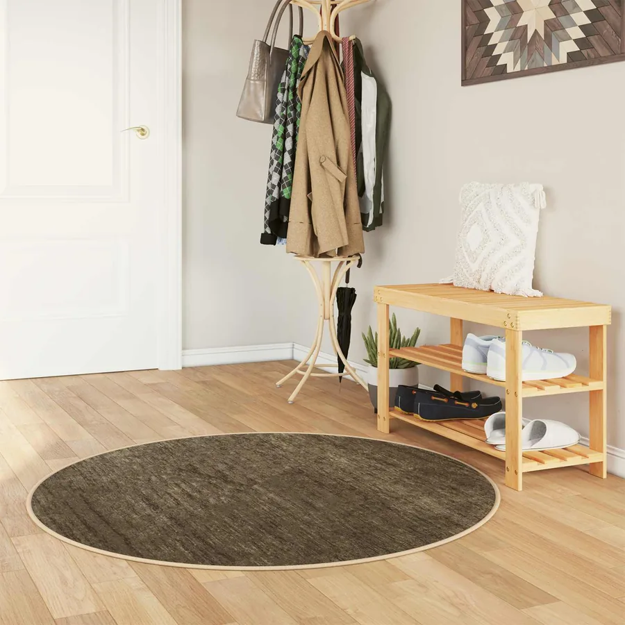 Coureur de Tapis MARSA Vert forêt 120 x 120 cm Polyester et PVC