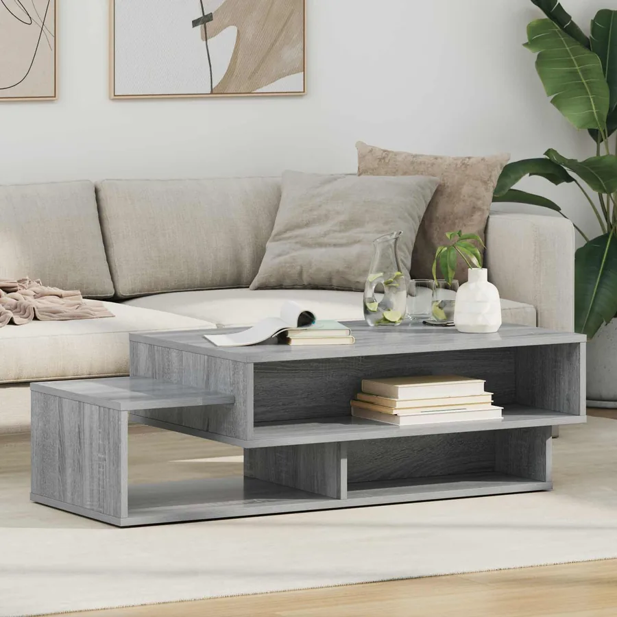 Table basse Gris Sonoma 105 x 50 x 32,5 cm Bois d'ingénierie