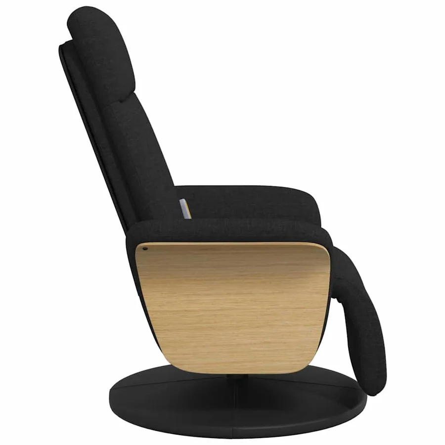 Fauteuil de massage inclinable Noir 79 x 87 x 104,5 cm tissu - 6