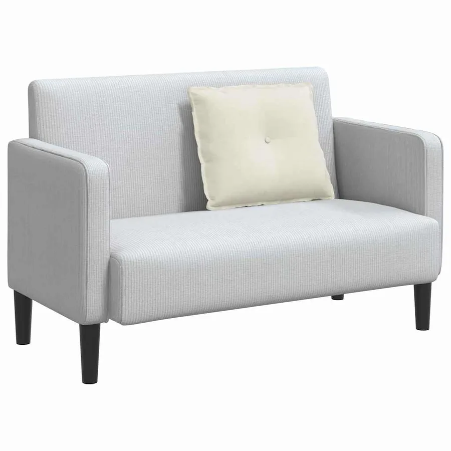 Coussin de Dos Crème 60 x 50 cm Tissu en velours côtelé - 3