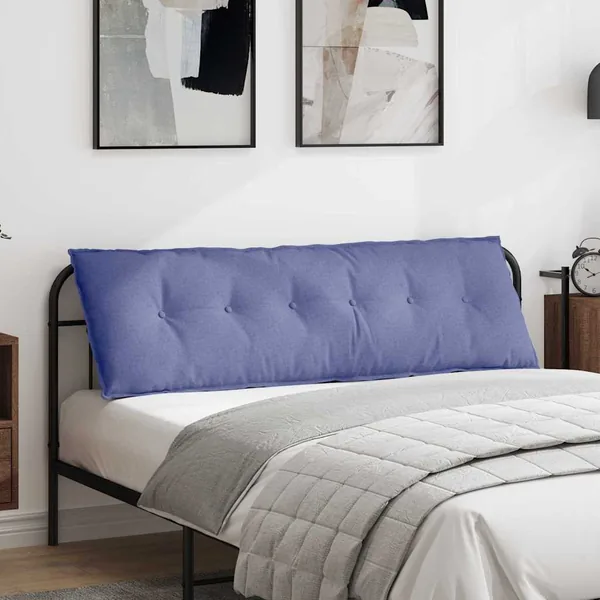 Coussin de Dos Bleu denim 160 x 19 x 50 cm tissu