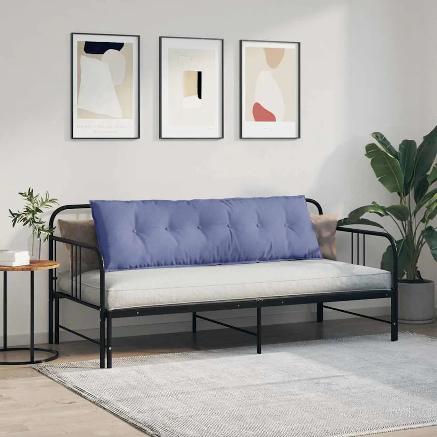 Coussin de Dos Bleu denim 160 x 19 x 50 cm tissu - 4