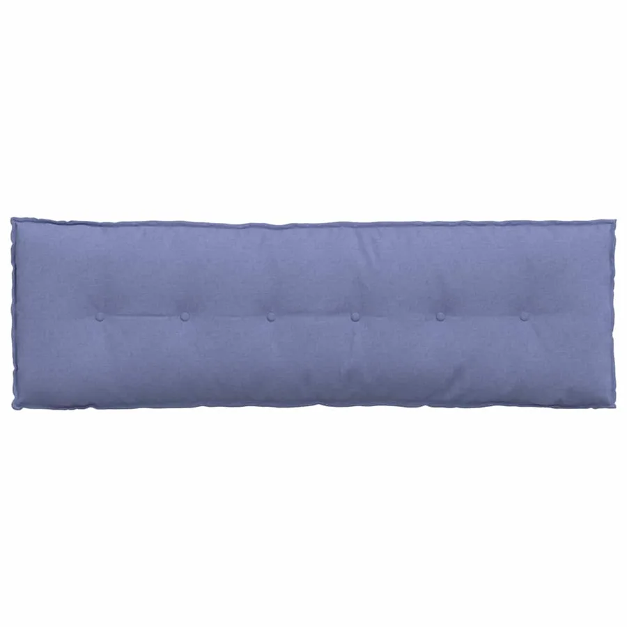 Coussin de Dos Bleu denim 160 x 19 x 50 cm tissu - 6