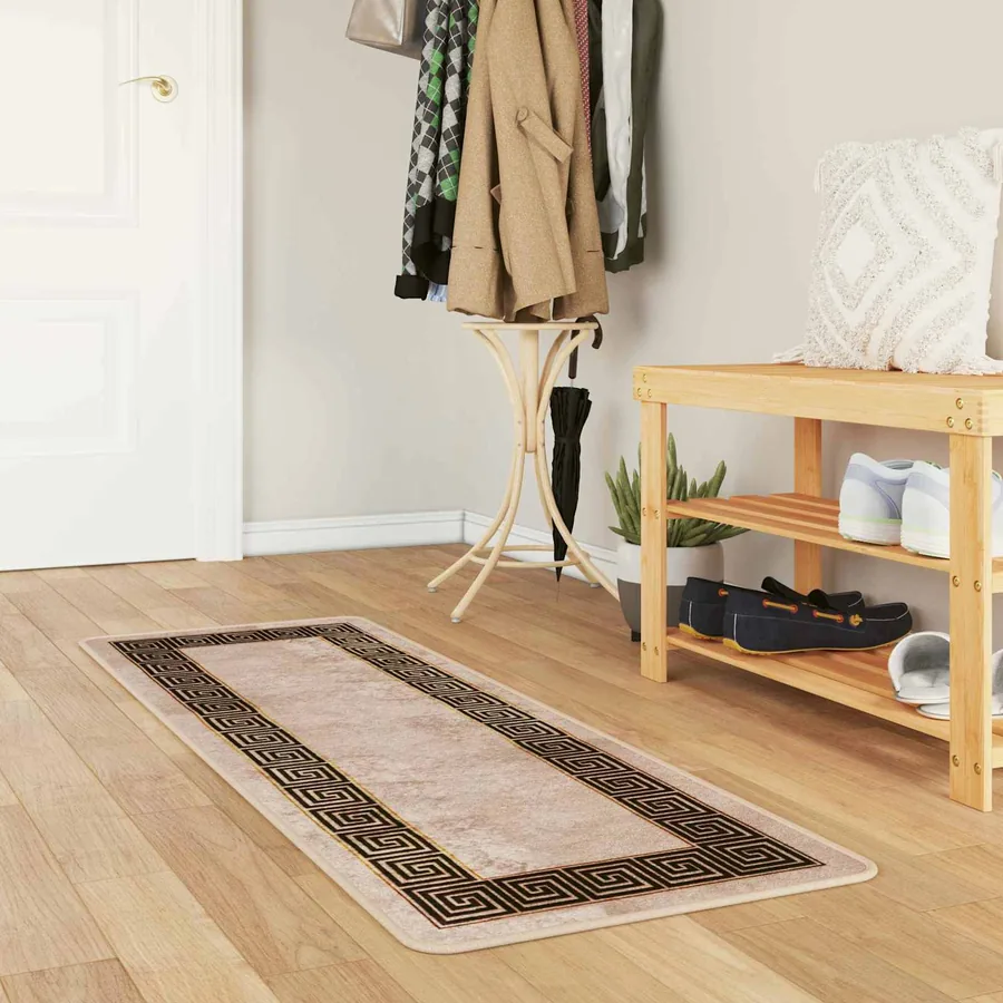 Coureur de Tapis MARSA Noir 50 x 200 cm Polyester et PVC
