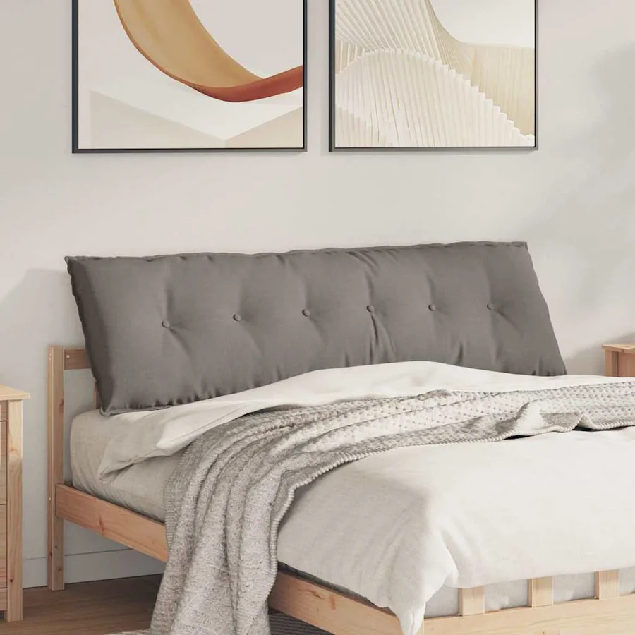 Coussin de Dos Taupe 160 x 19 x 50 cm tissu