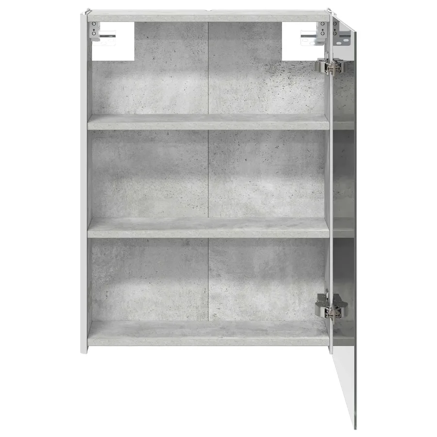 Armoire Miroir de Salle de Bain Gris béton 53,5 x 15,5 x 70 cm - 7