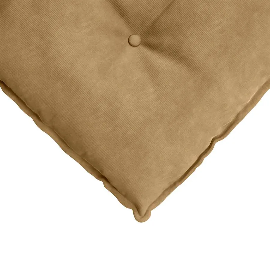 Coussin de Dos Marron 160 x 50 cm Tissu en velours côtelé - 7
