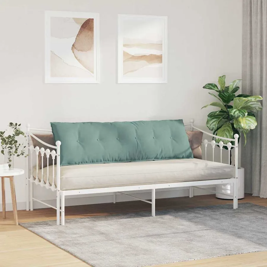 Coussin de Dos Vert Mer 160 x 50 cm Tissu en velours côtelé - 4