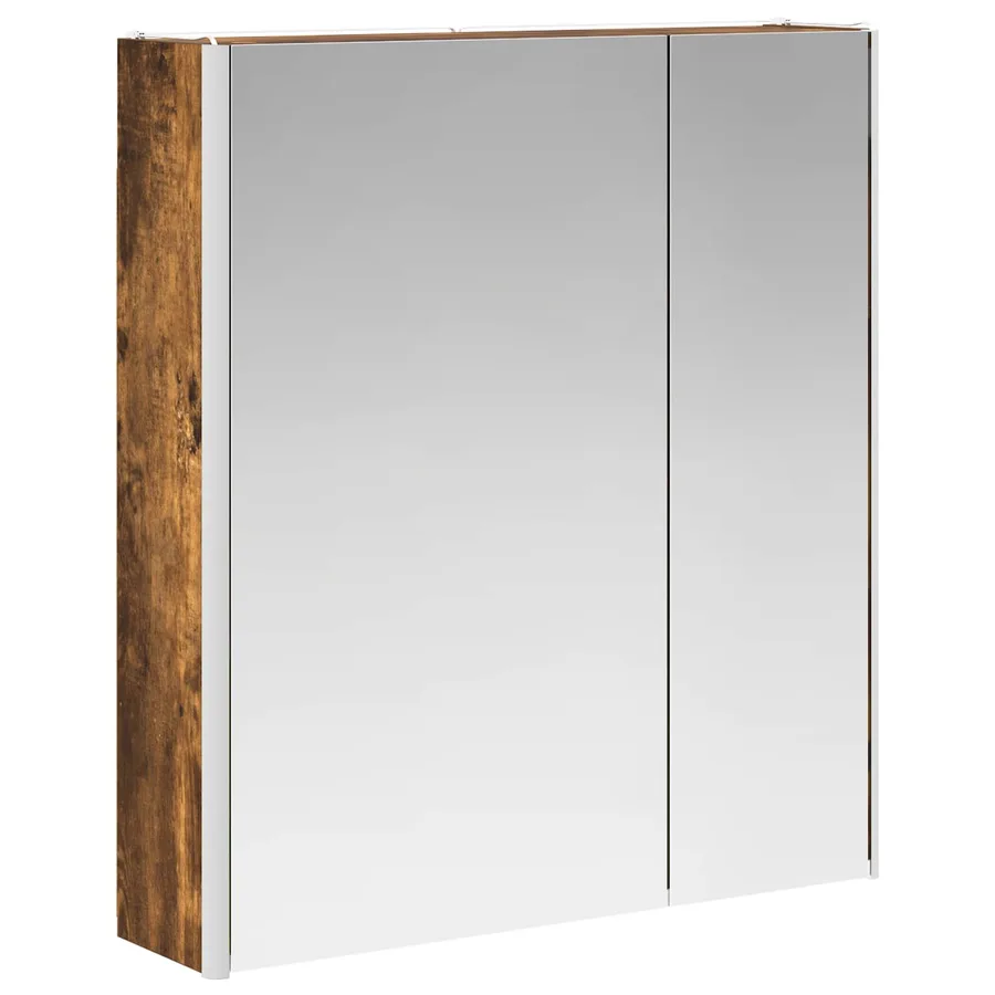 Armoire Miroir de Salle de Bain Chêne fumé 63,5 x 15,5 x 70 cm - 5